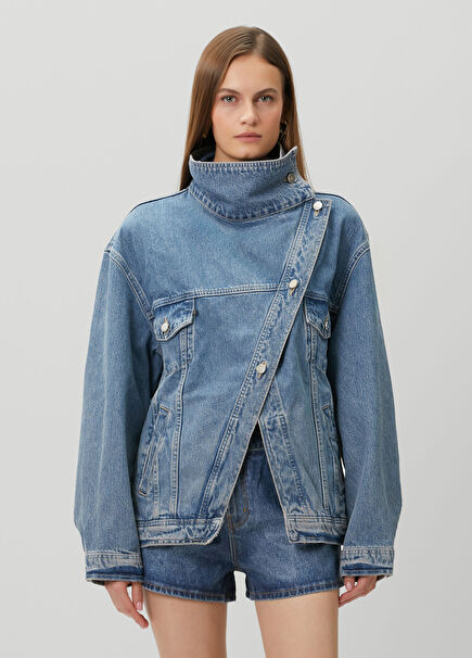 Scott Mavi Denim Ceket