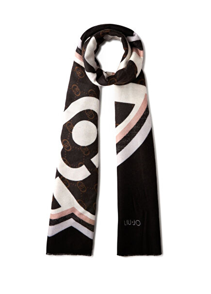 Black Logo Women's Shawl