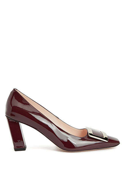 Burgundy Leather Heels