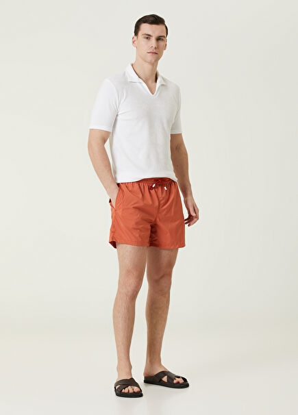 Orange Lanyard Swimsuit
