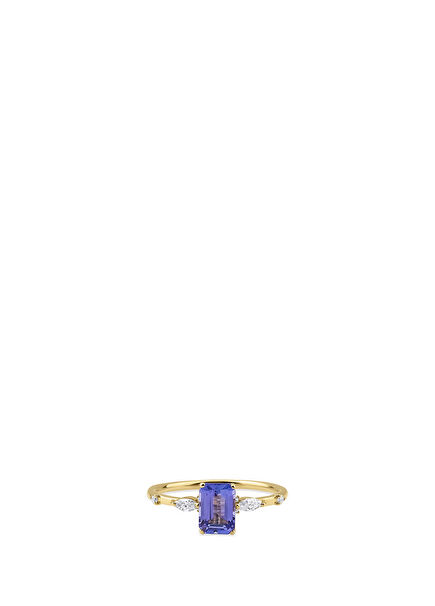 Tanzanite and Diamond 14K Gold Women's Ring