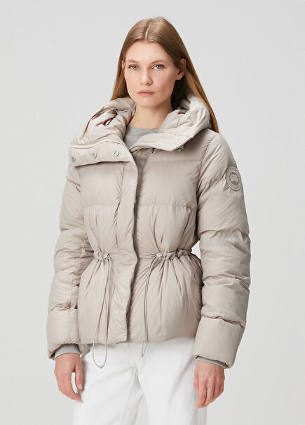 Montgomery Koyu Bej Puffer Mont