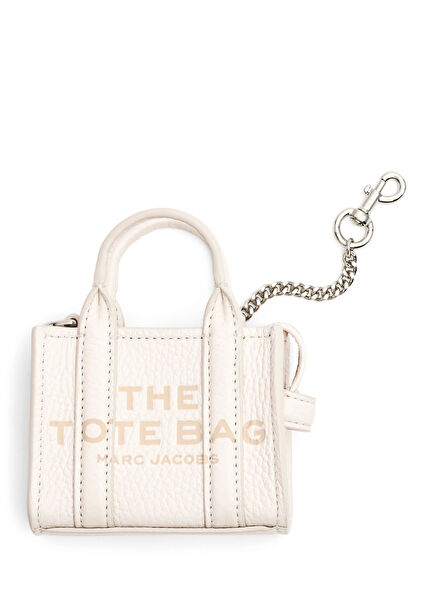 The Nano Tote Beyaz Kadın Deri Çanta Aksesuarı