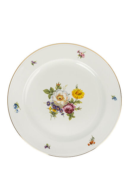 Bunte Blume Porselen Servis Tabağı 26,2 cm