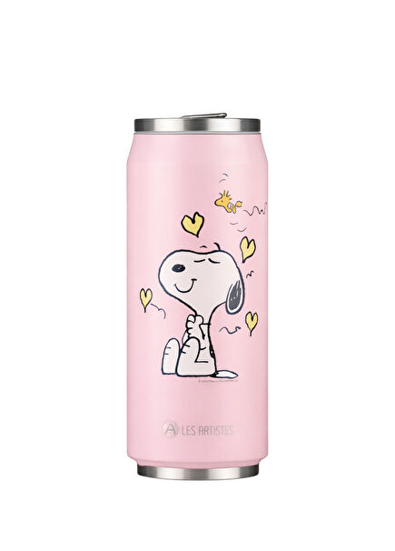 Enjoy Snoopy Pembe Çelik Termos 500 ml 