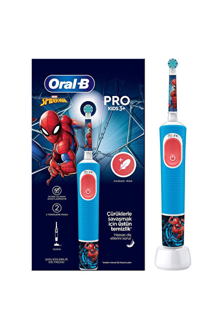 Vitality Pro Spiderman Special Series Rechargeable Toothbrush for Kids