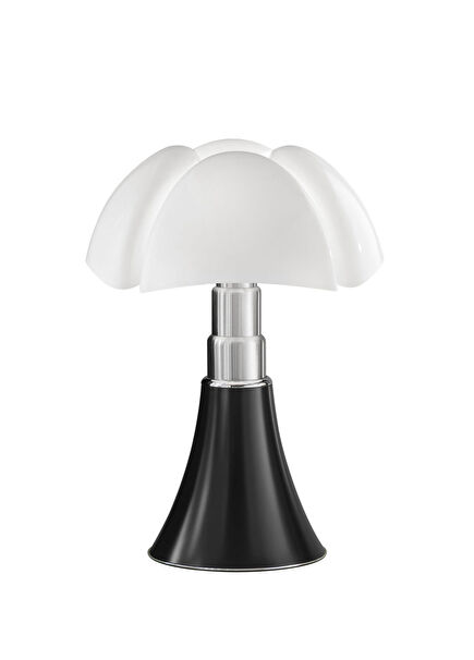 Pipistrello Parlak Siyah Orta Boy Led Masa Lambası