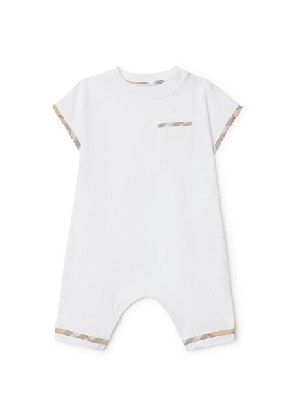 White Unisex Children's Jumpsuit