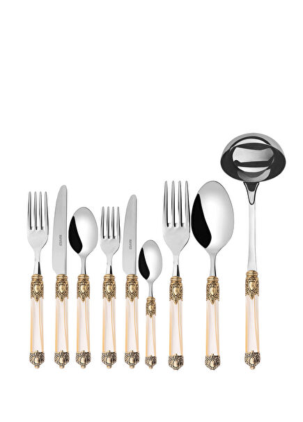Gallery Silver 75 Piece Fork Spoon Knife Set