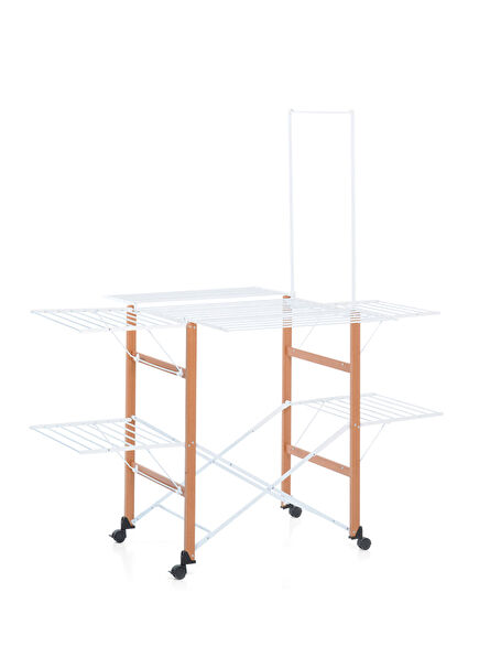 Supergulliver Katlanabilir Ceviz Rengi Çamaşır Kurutmalık 