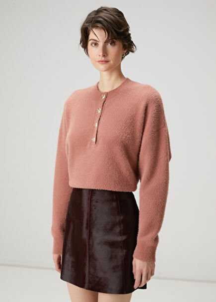 Somon Gold Düğmeli Kazak