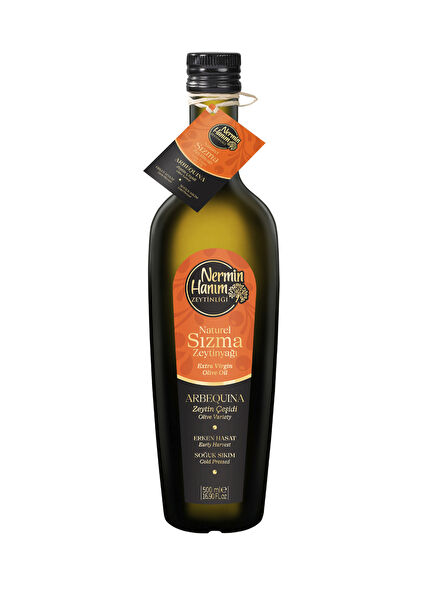 Arbequina Kutulu Erken Hasat Soğuk Sıkım Zeytinyağı 500 ml