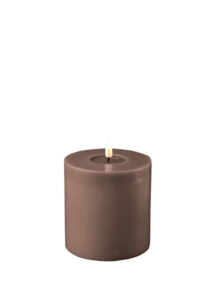 RF-0099 Moka LED Brown Candle 10x10 cm