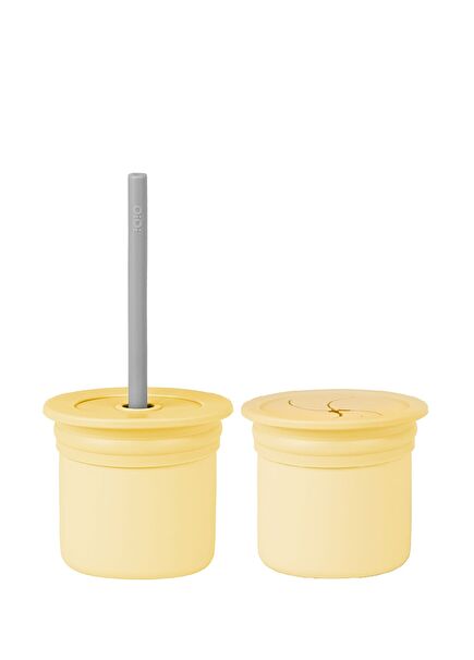 Mellow Yellow 6 Ay+ Alıştırmalık Kabı ve Pipetli Bardak