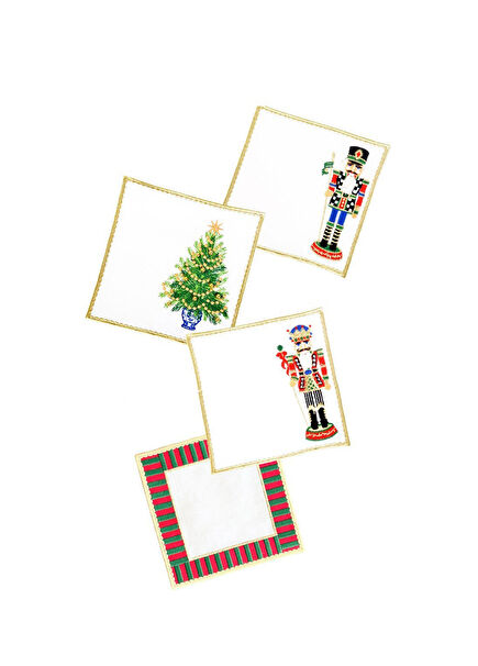 Yılbaşı Özel Serisi Dekoratif 4'lü Kokteyl Peçetesi