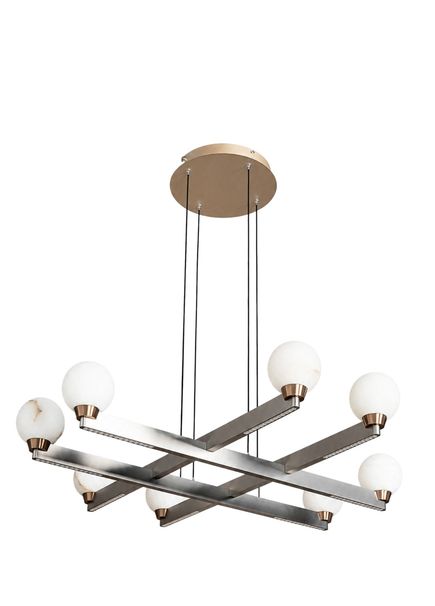 Stella Nickel Aluminum Round Led Chandelier