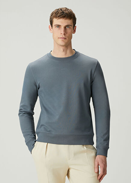 Gri Mavi Sweatshirt