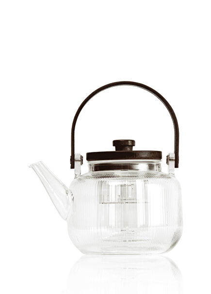 Wooden Cam Süzgeçli Demlik