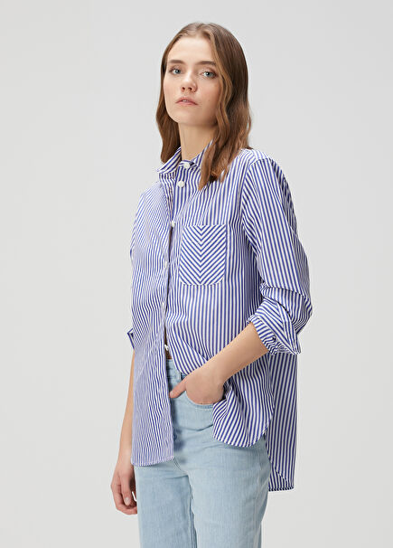 Blue And White Shirt