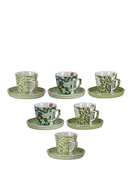 Sylva Bone Porselen 6'lı Kahve Fincanı Seti