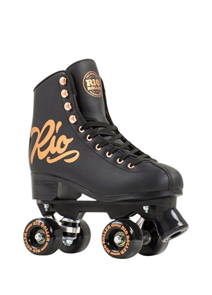 Quad Rose Black Unisex Skates