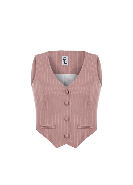 Cléo Açık Pembe Kadın Yelek