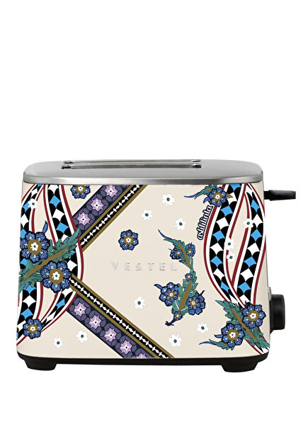 Retro Beige Reed Toaster