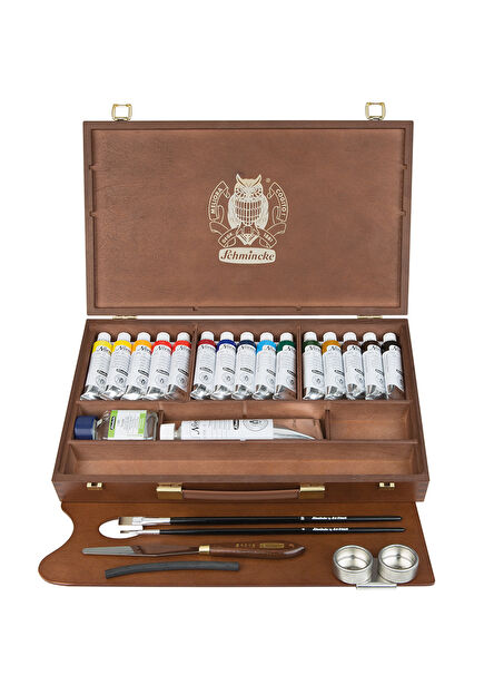 Norma Professional Wooden Box Oil Paint Set 15x35 ml