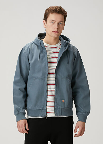 Blue Hooded Coat