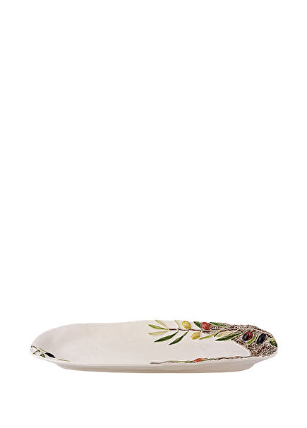 Large Ceramic Serving Plate With Olives