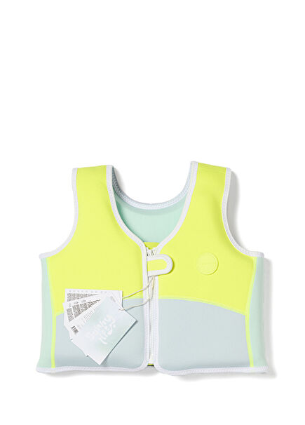 Salty the Shark Yellow Kids Swimming Vest 3-6