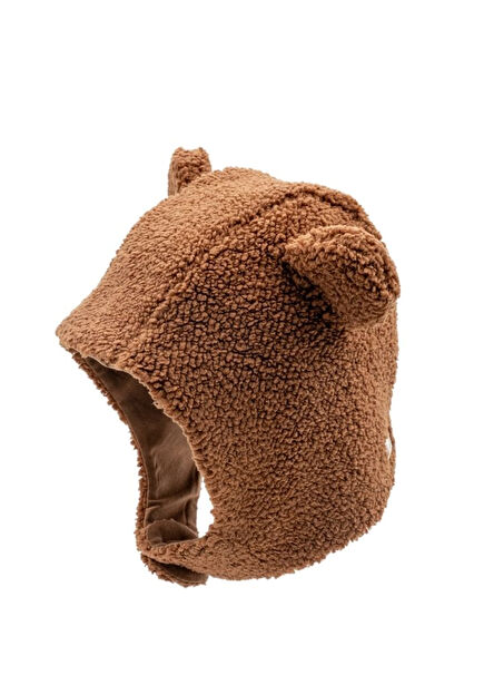 Ayı Kulaklı Peluş Unisex Bebek Bere