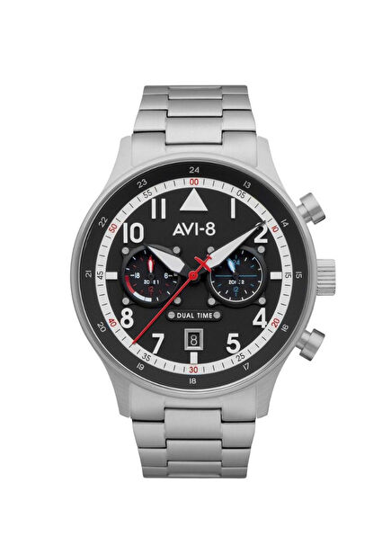 AV-4088-11 Metalik Gri Çelik Erkek Kol Saati