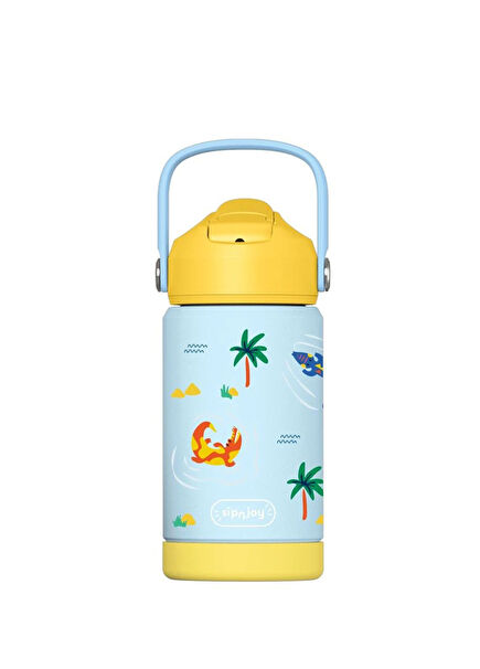 FlipSip Snappy Croc Steel Kids Drinker Flask 360 ml