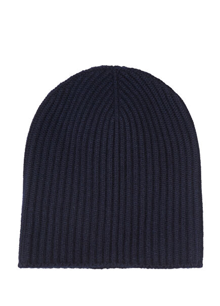 Dark Blue Men's Cashmere Beanie