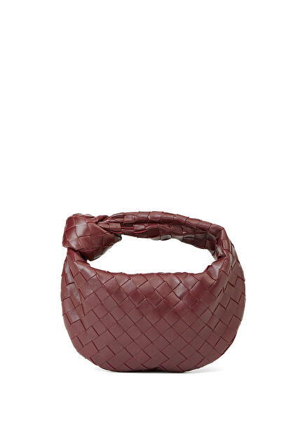 Mini Jodie Burgundy Women's Leather Bag