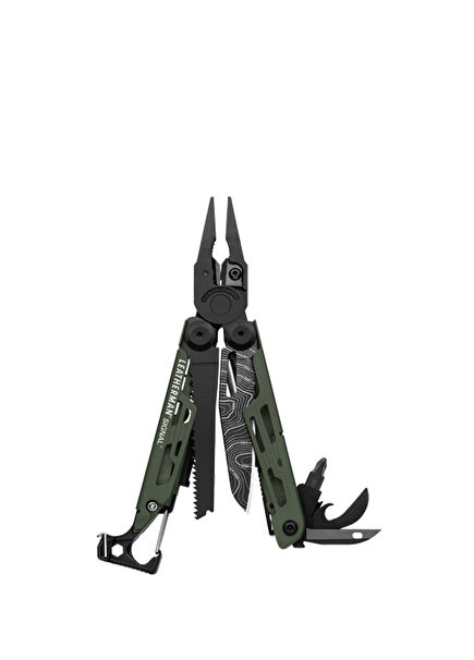 Signal Green Topo Knife