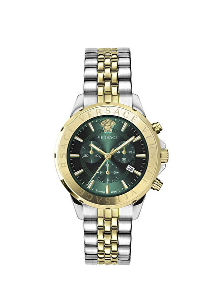 VRSCVEV602023 Altın Rengi Metalik Gri Çelik Erkek Kol Saati