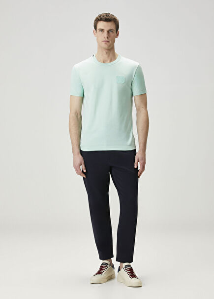 Navy Blue Waist Corded Trousers