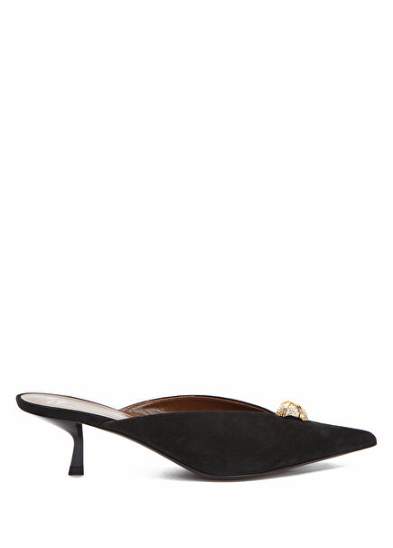 Sabot Cocktail Black Women's Suede Slippers