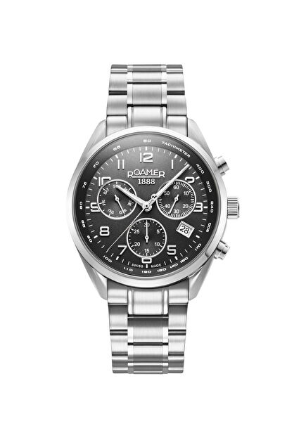 993819-41-44-20 Grey Steel Men's Watch