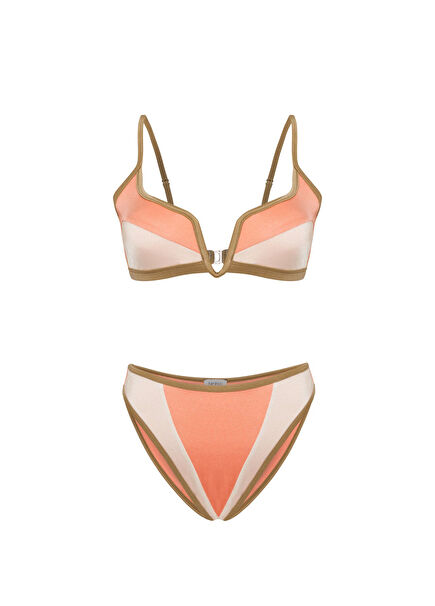 Cleopatra Yavruağzı Beyaz Kadın Bikini Takımı