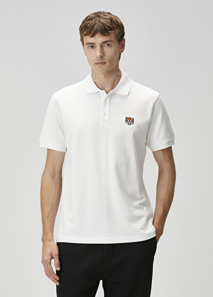 Kırık Beyaz Polo Yaka T-shirt