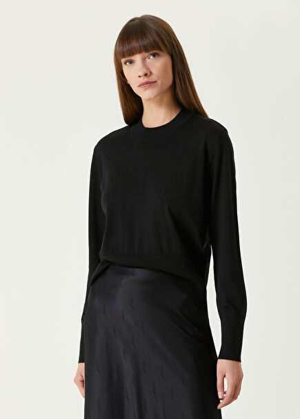 Siyah Basic Yün Triko