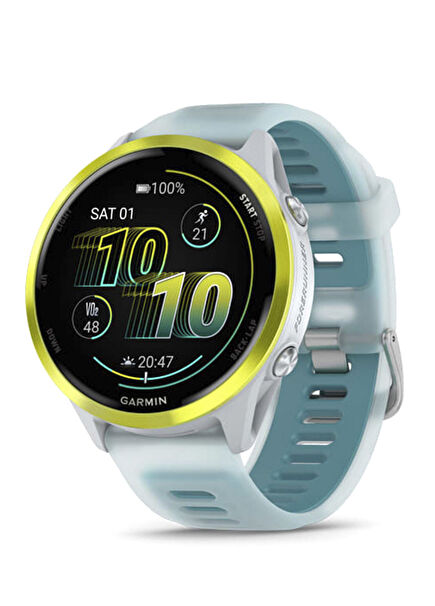 Forerunner 570 47 mm Sarı Turkuaz Silikon Kayışlı Akıllı Saat