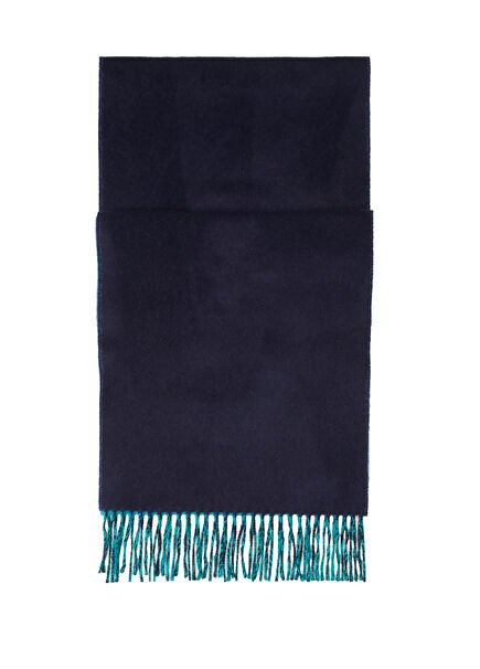Aldwych Leath Navy Blue Men's Cashmere Scarf