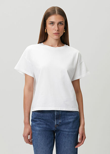 Kelly Boxy Beyaz T-shirt