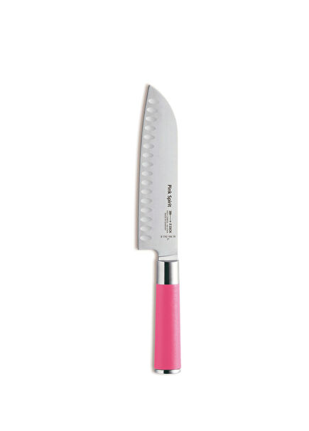 Pink Spirit Serisi Santoku Kanallı Çelik Şef Bıçağı