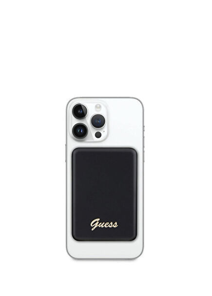 Metal Logolu 5000 mAh MagSafe 15W Kablosuz Şarj Powerbank