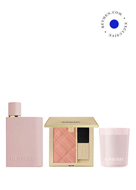 Her Parfum 100 ml Parfüm + Outdoor Blush 32 Rose Meadow Allık + Her Candle Kadın Parfüm Seti